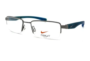 NEW NIKE FLEXON 4634 007 SATIN BLUE AUTHENTIC EYEGLASSES 47 - 17 - Picture 1 of 4