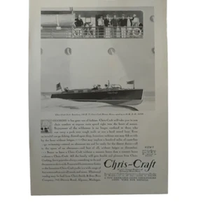 Vintage 1930 Cris-Craft 26 Foot Runabout Ad Advertisement - Picture 1 of 1