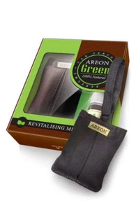 AREON Green I 100% Natural Car & Home Perfume/Air Freshener I Revitalising Mint  - Picture 1 of 2