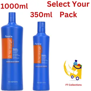 Fanola No Orange Shampoo & Mask Extra Blue Violet Pigments 350ml & 1000ml UK - Picture 1 of 36