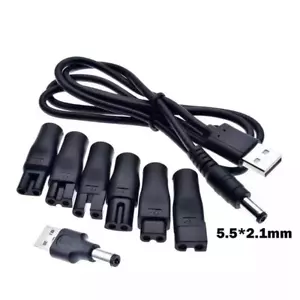 Rasierer USB Adapter Haarschneidemaschine Rasiereradapter Ladekabel DC Konverter - Bild 1 von 10