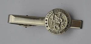 St Christopher Lucky Travel Quality Enamel Tie-pin - Picture 1 of 1