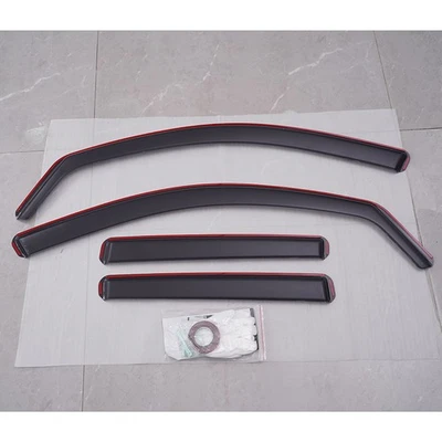 For  2008-2015 VW TIGUAN MK1 5-Door SUV Wind Rain Sun Deflectors 4Pcs/Set Tinted - Image 1 of 4