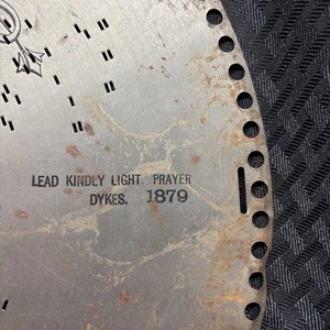 15 1/2 inch Regina music box disc or record lead kindly light prayer 1879 - Imagen 1 de 12