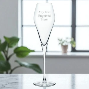 Personalised Engraved Nude Fantasy Crystal Champagne Glass 10.25oz (29cl) - Foto 1 di 2