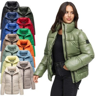 Navahoo Damen Winterjacke hochschließender Kragen & dicker Reißverschluss N063 - Bild 1 von 3