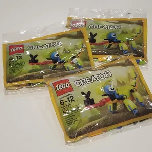 LEGO 30477 CREATOR: Colorido Camaleón Lote De 3 Grandes Rellenos Medias Nuevo Sello - Imagen 1 de 3