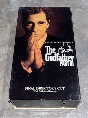 The Godfather Part III 3 The Final Director's Cut VHS 1991 ***TESTED*** - Image 1 of 4