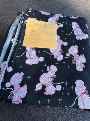 2001 Michael Miller Poodles on Pink ~ Rare & Hard to Find Cotton 30"x57"  MCM - Image 1 of 4