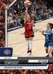 2025 Panini Instant WNBA #127 Lucy Olsen RC Career High 19 pts Magma 1/1 Rookie - Picture 1 of 4