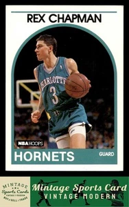 1989-90 Hoops Superstars - Rex Chapman - #10 Charlotte Hornets - Picture 1 of 2