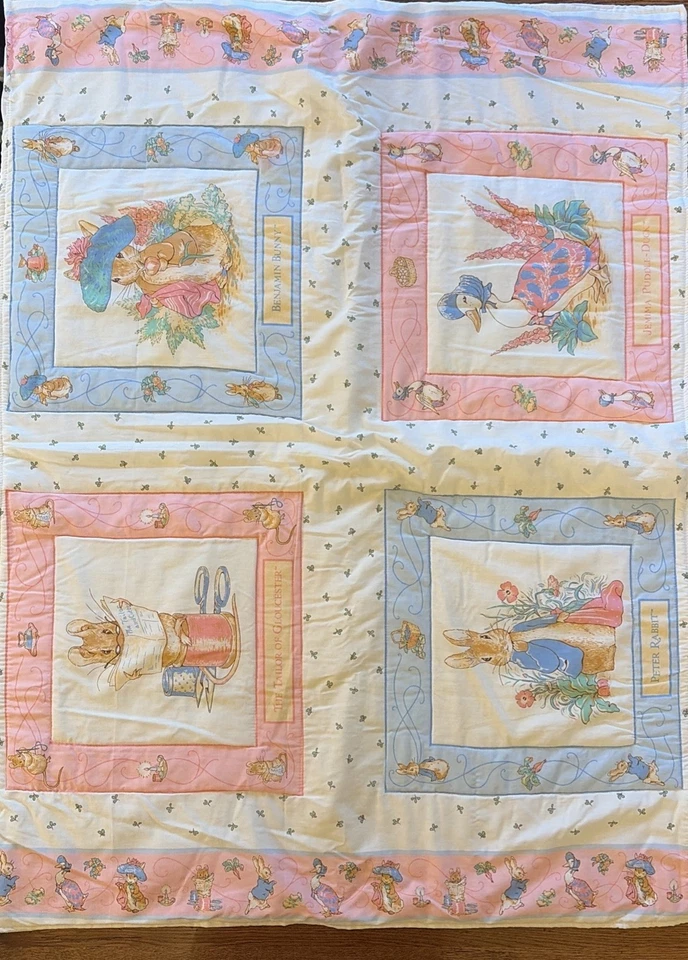 Manta Edredón Bebé De Colección Peter Rabbit Benjamin Bunny Beatrix Potter Foto 1 de 4
