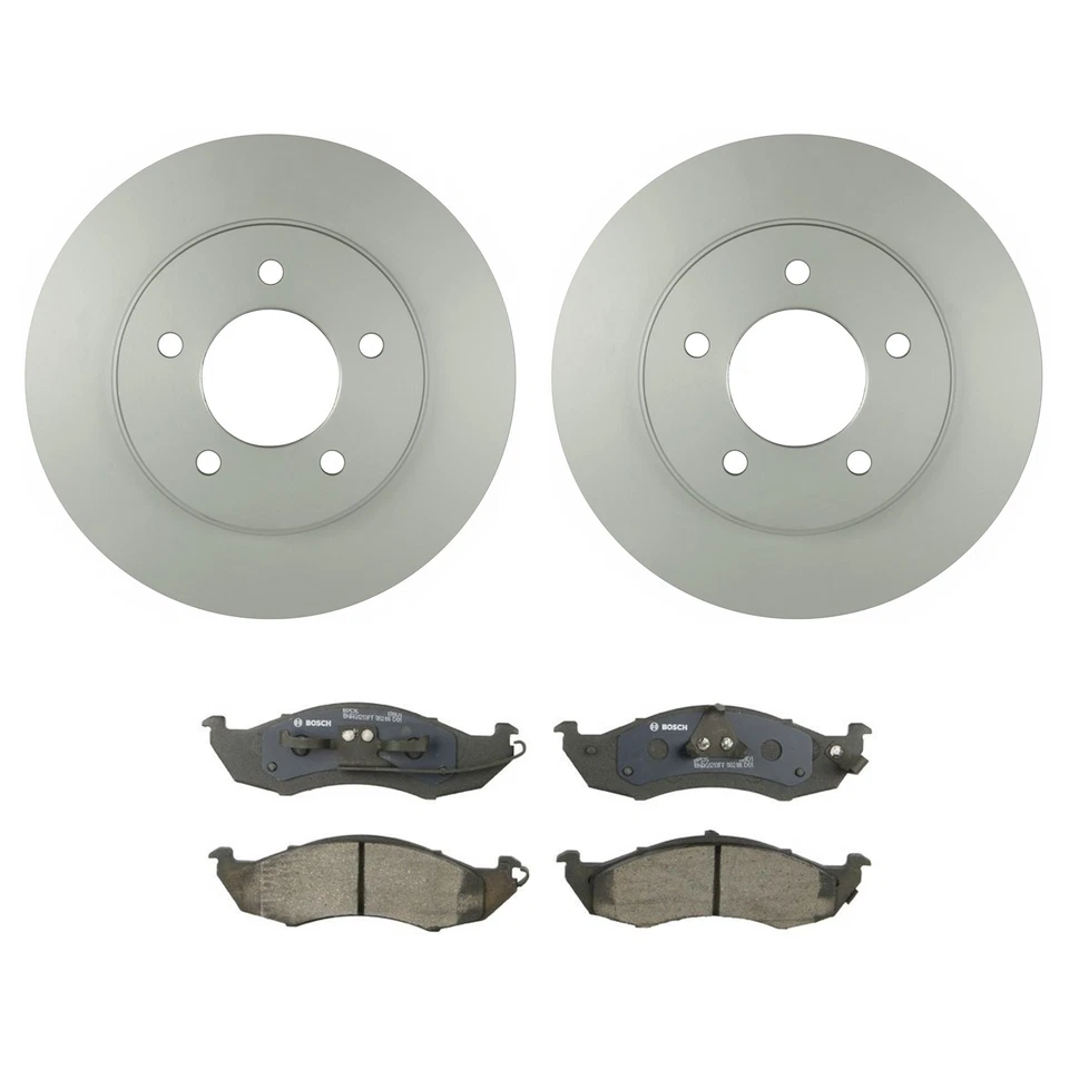 Комплект передних роторов и полуметровых дисковых тормозных колодок Bosch QuietCast для Quest Villager - Изображение 1 из 1