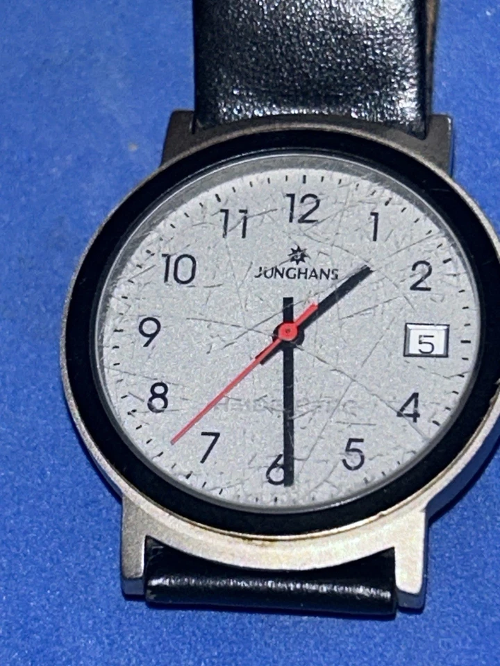 Junghan’s Heidelberg Men’s Wristwatch, Works Great, Scratched Crystal, Expensive - Image 1 of 4