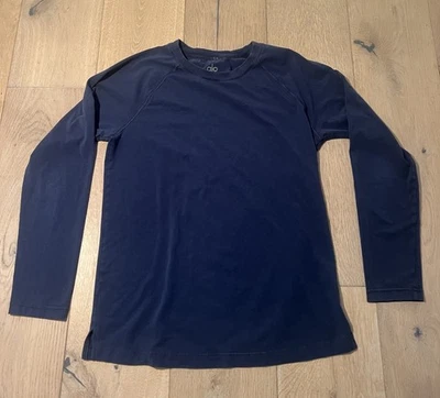 Camiseta Alo Vapor Cuello Redondo Manga Larga Talla Pequeña Azul Marino Foto 1 de 4