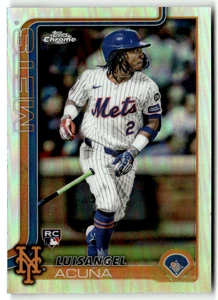 2025 Topps Chrome MLB No. 56 Luisangel Acuna Rookie Refractor - Bild 1 von 2