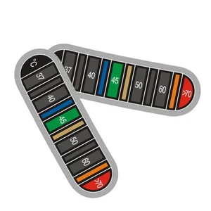 Cómoda pegatina termómetro café fácil de usar cambio de color para café - Imagen 1 de 15
