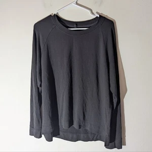 Lou & Grey Signature weiches schwarzes Sweatshirt mit Rundhalsausschnitt Damengröße Large - Bild 1 von 4