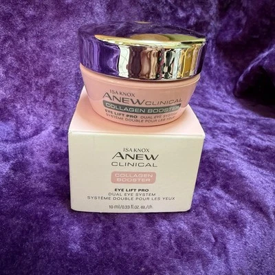 Sistema de doble ojo Avon Isa Knox Anew Clinical Colágeno Booster Eye Lift Pro NUEVO Foto 1 de 4