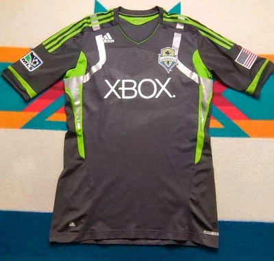 Seattle Sounders Adidas Jersey 2010 Xbox Space Needle Flag USA Large - Image 1 of 4