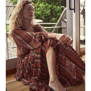 Maxi Vestido DÔEN Marlanna Seda Gasa XS - Imagen 1 de 12