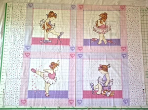 Daisy Kingdom "Ballerina Babies Pillow Panel" Cut & Sew Fabric Panel - Picture 1 of 5