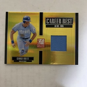 2005 Donruss Elite Career Best Jerseys /100 George Brett #CB-12 HOF