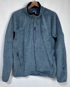 Men's L Patagonia R2 Regulator Gray Fleece Zip Jacket Polartec Vintage 2004 - Picture 1 of 9