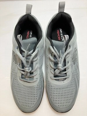 Обувь для ходьбы легкая дышащая мужская Skechers Summits пена с эффектом памяти серая б/у - Изображение 1 из 4