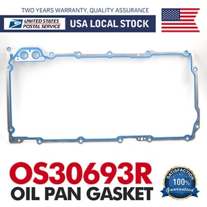 Oil Pan Gasket For Buick Cadillac Chevrolet GMC Hummer 4.8 5.3 6.0 6.2L OS30693R - Picture 1 of 9
