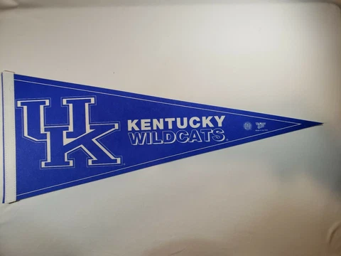 University Of Kentucky Wildcats Wincraft Pennant Blue White  **SEE Description** Cover