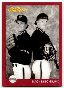 1991 Studio Black & Decker Bud Black/Steve Decker San Francisco Giants #260