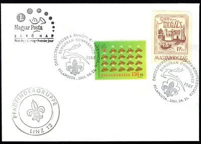 Cover Hungary, 2001. (Scout) First Day  - Image 1 of 3