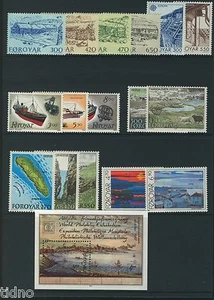Färöer 1987, Ganzjahrssatz 17v inkl. S/S XF MNH - Bild 1 von 1