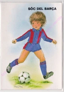 carte postale BRODEE EMBROIDERED BORDADA FOOTBALL SOC DEL BARçA - Picture 1 of 2