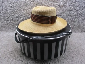 Peter Beaton Nantucket Straw Hat Bartlett Farm LH15 Beach Classy Island EC - Picture 1 of 17