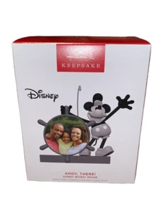 2022 Hallmark AHOY THERE! Disney Mickey Photo Frame Ornament NIB - Picture 1 of 2