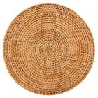 Handwoven Rattan Placemats,Round Wicker Table Mats, Natural Woven Placemats8740