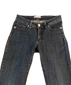 Lee Women's Slender Secret Jeans Mid Rise Pocket Studs Blue Denim Size 8 - Picture 1 of 8