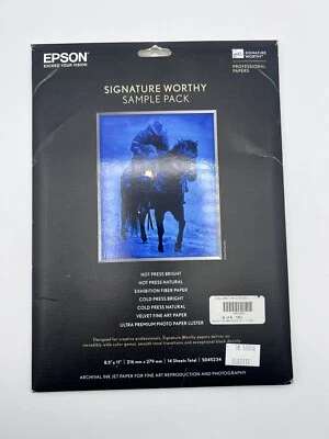 Open Epson Signature Worthy Sample Pack Paper 8.5 X 11 - Image 1 of 4