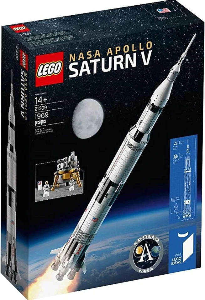 LEGO 21309 NASA Apollo Saturn V Rocket Moon Ideas #017 1st Edition w/Astronauts - Image 1 of 1