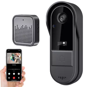 Smart Wireless Intelligent Doorbell Camera With Chime Remote Video Call P3F8 - Picture 1 of 15