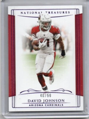 Dave Johnson 2018 National Treasures 40/50 football card #6 - Image 1 of 2