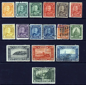 CANADA King George V 1930-31 Full Definitive Set SG 268 to SG 303 MINT & VFU - Bild 1 von 2