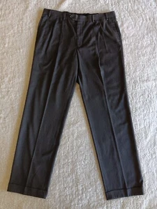 Lauren Ralph Lauren Mens Gray Pleated Front Cuffed Dress Pants Size 38 x 32 - Picture 1 of 9
