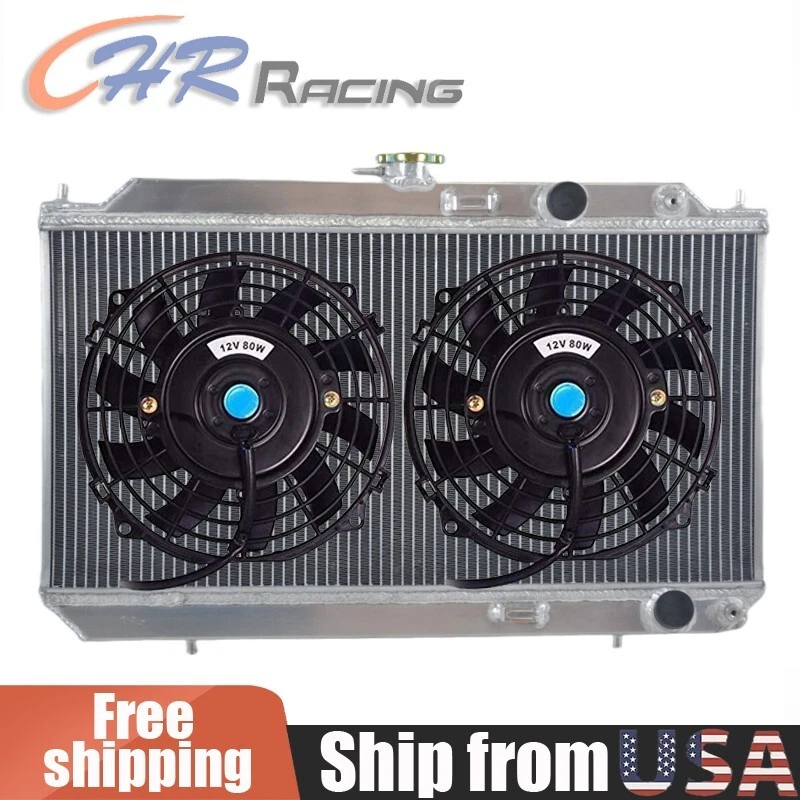 Radiador y ventilador de aluminio para Acura Integra RS LS 1990-1993 1,8 L 1,7 L L4 manual Foto 1 de 4