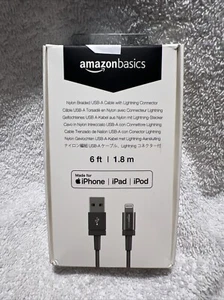 AmazonBasics iPhone Charging Cable 6ft  - Picture 1 of 2