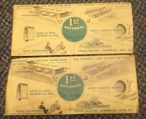 Sobres y papeles Topeka Kansas First National Bank 1958 - Imagen 1 de 2