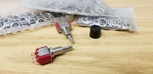 C&K 8168 Pushbutton Switch, p/n 8168LHZQE2 3A 250VAC / 3A 120VAC (qty 2) *NEW* - Picture 1 of 4