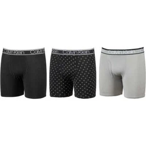 Calvin Klein, 3 Pk Men's Stretch Soft Wicking Boxer Briefs (Choose Size + Color) - Picture 1 of 15